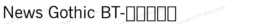 News Gothic BT字体转换